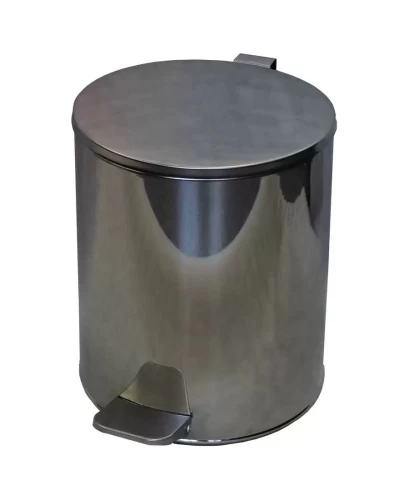 Урна с педалью 15 л (хром)