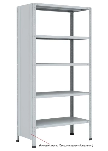 Стеллаж металлический Титан МС-750 2300x1200x400/3