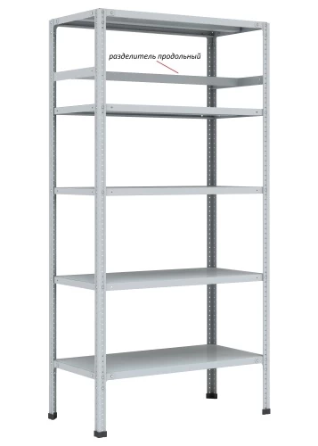 Стеллаж металлический Титан МС-750 1800x1200x600/3